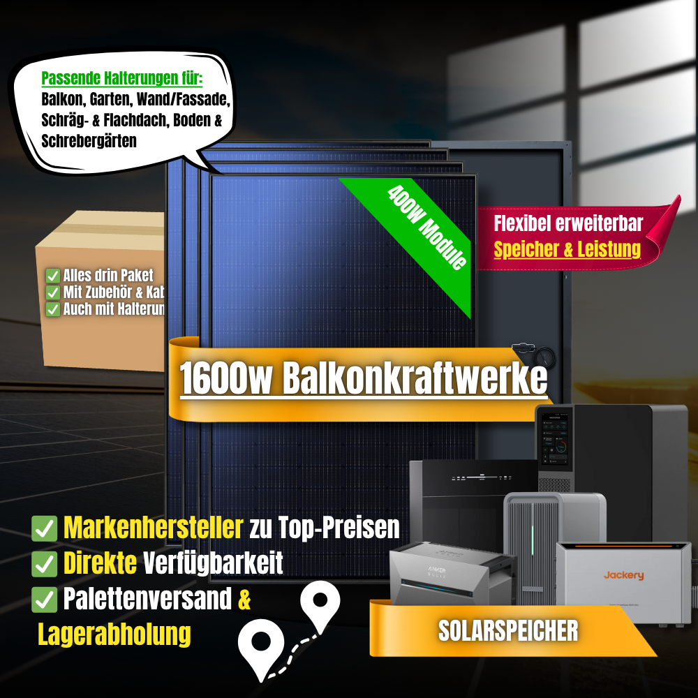 Balkonkraftwerk 1600 Watt