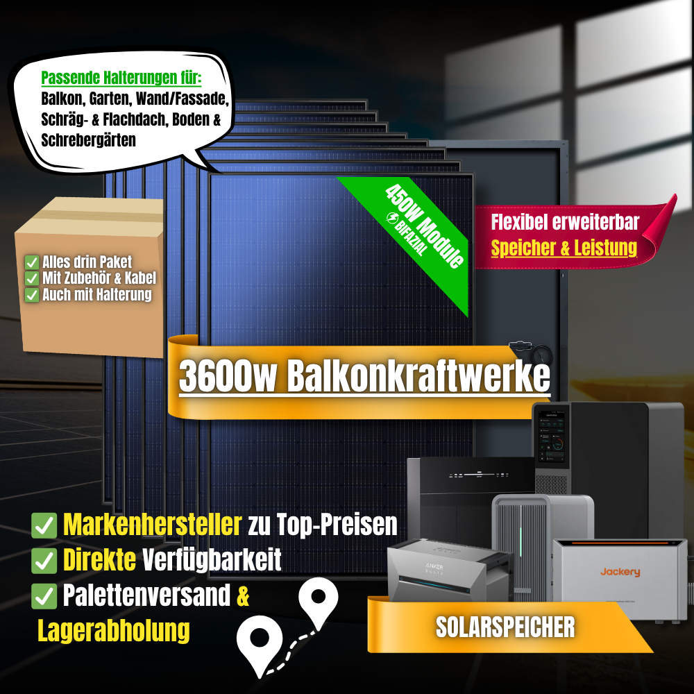Balkonkraftwerk 3600 Watt