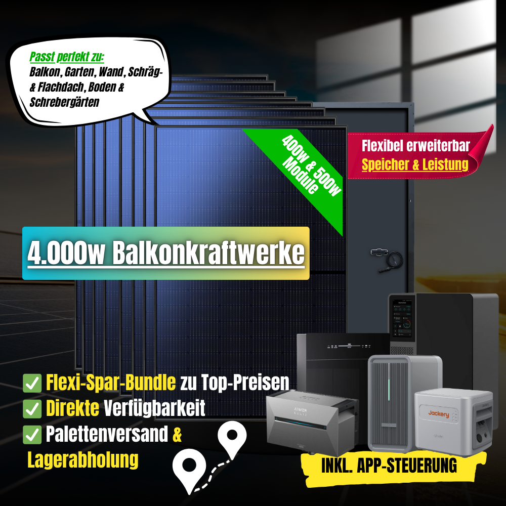 Balkonkraftwerk 4000 Watt