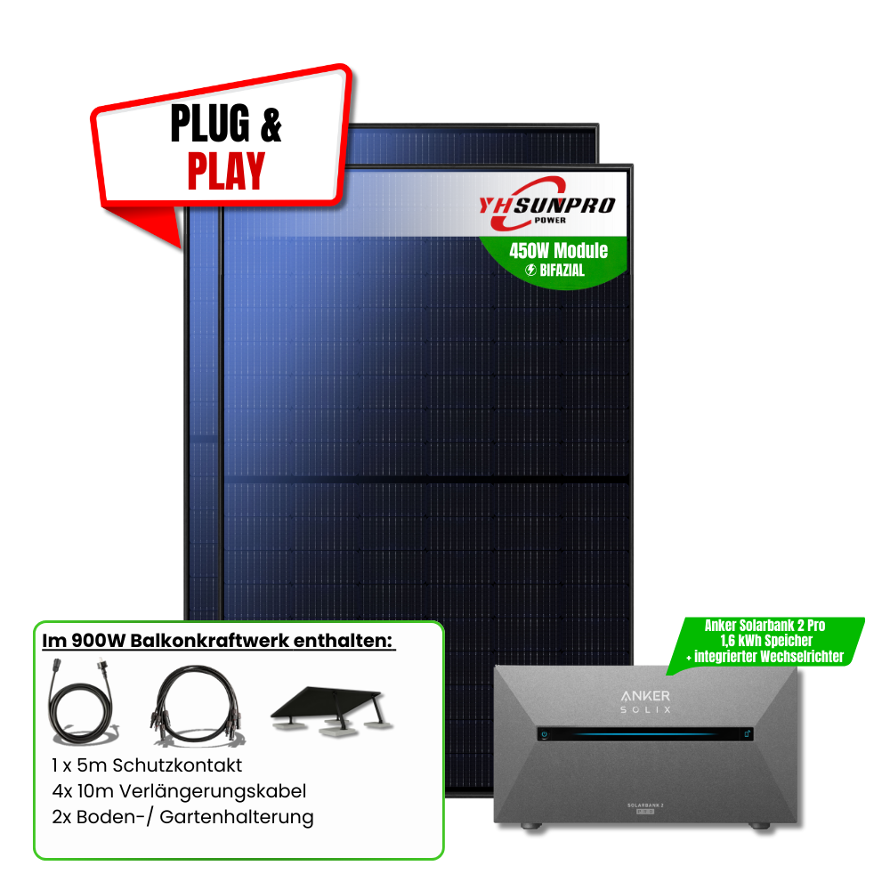 900W Anker 2 Pro Balkonkraftwerk