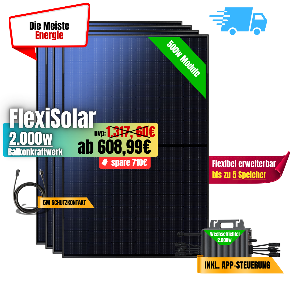FlexiSolar 2000W