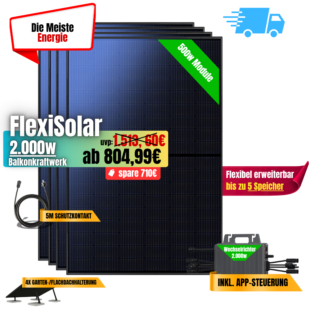 FlexiSolar 2000W