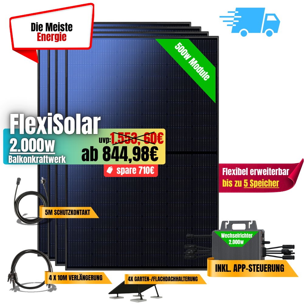 FlexiSolar 2000W