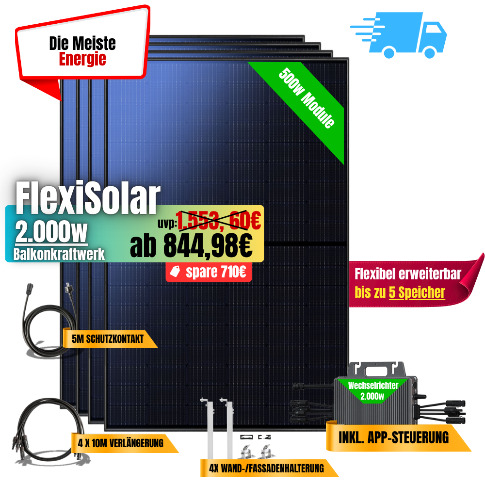FlexiSolar 2000W