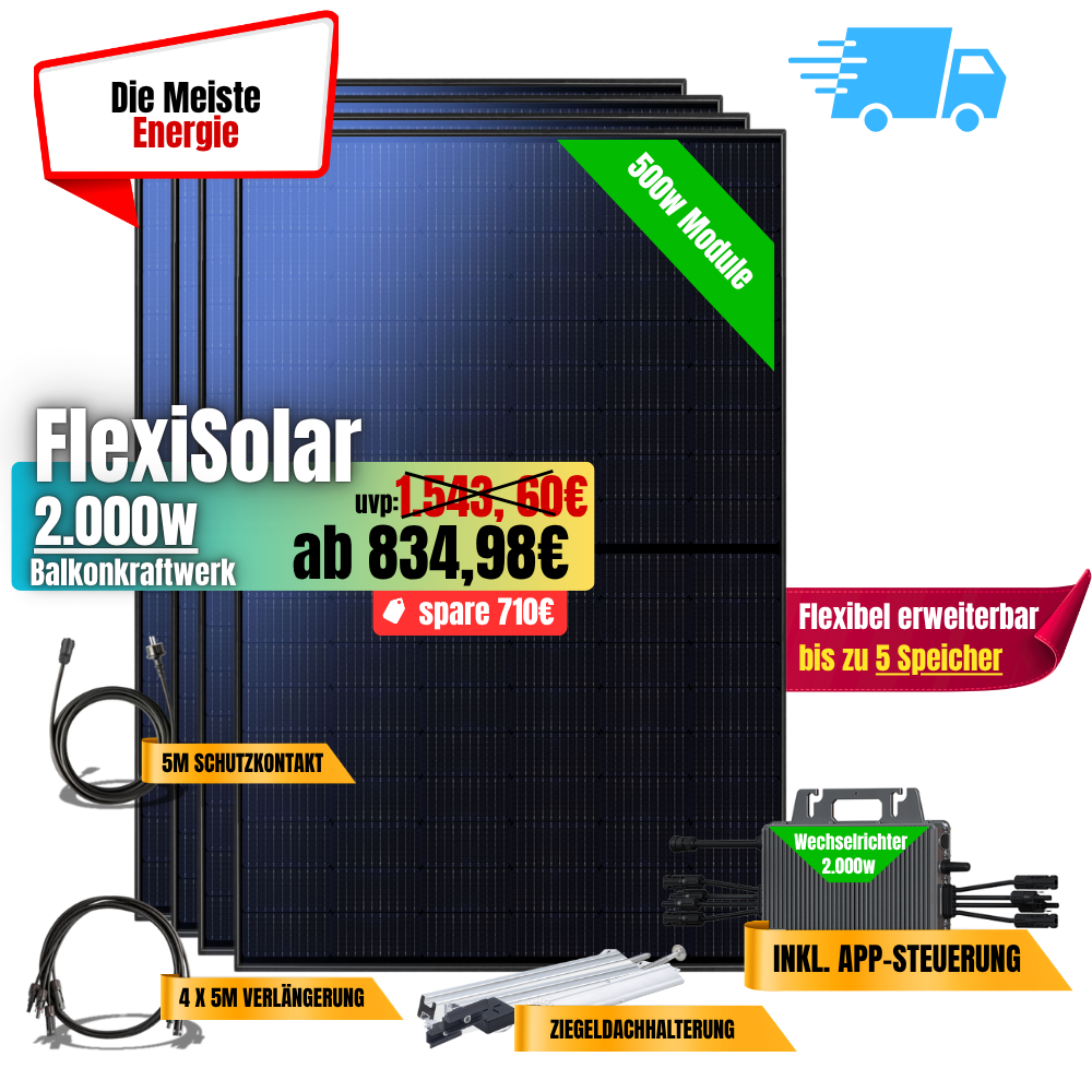 FlexiSolar 2000W