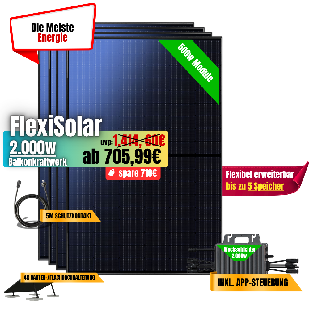 FlexiSolar 2000W
