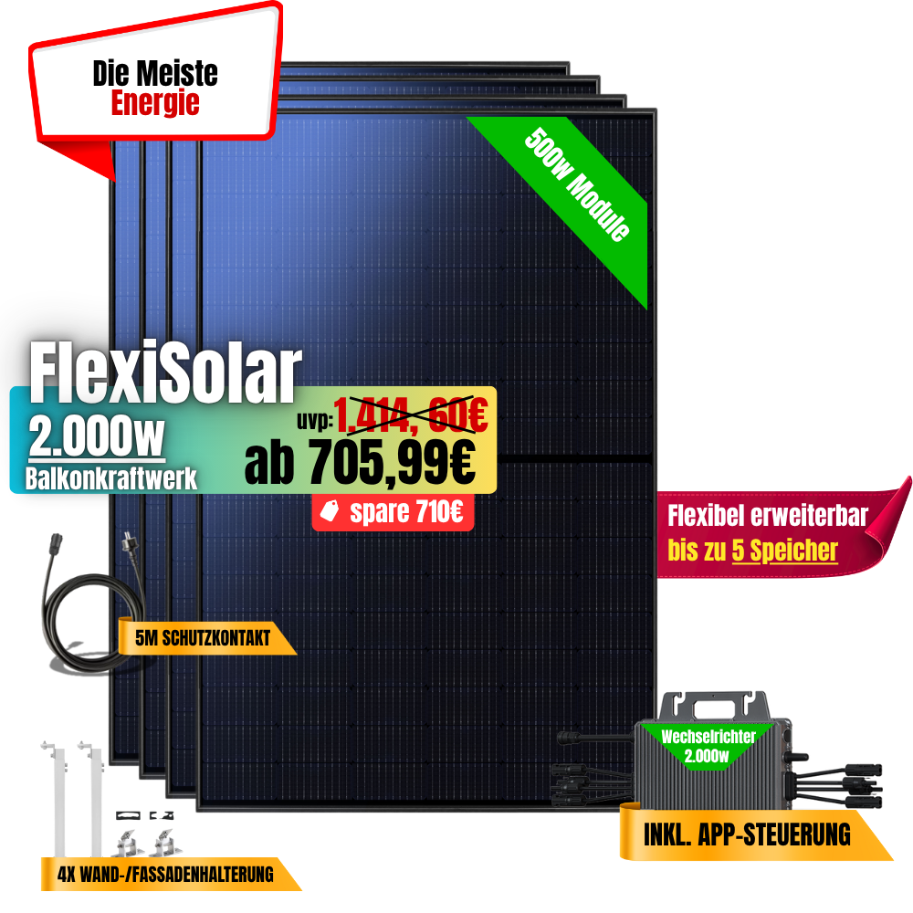 FlexiSolar 2000W