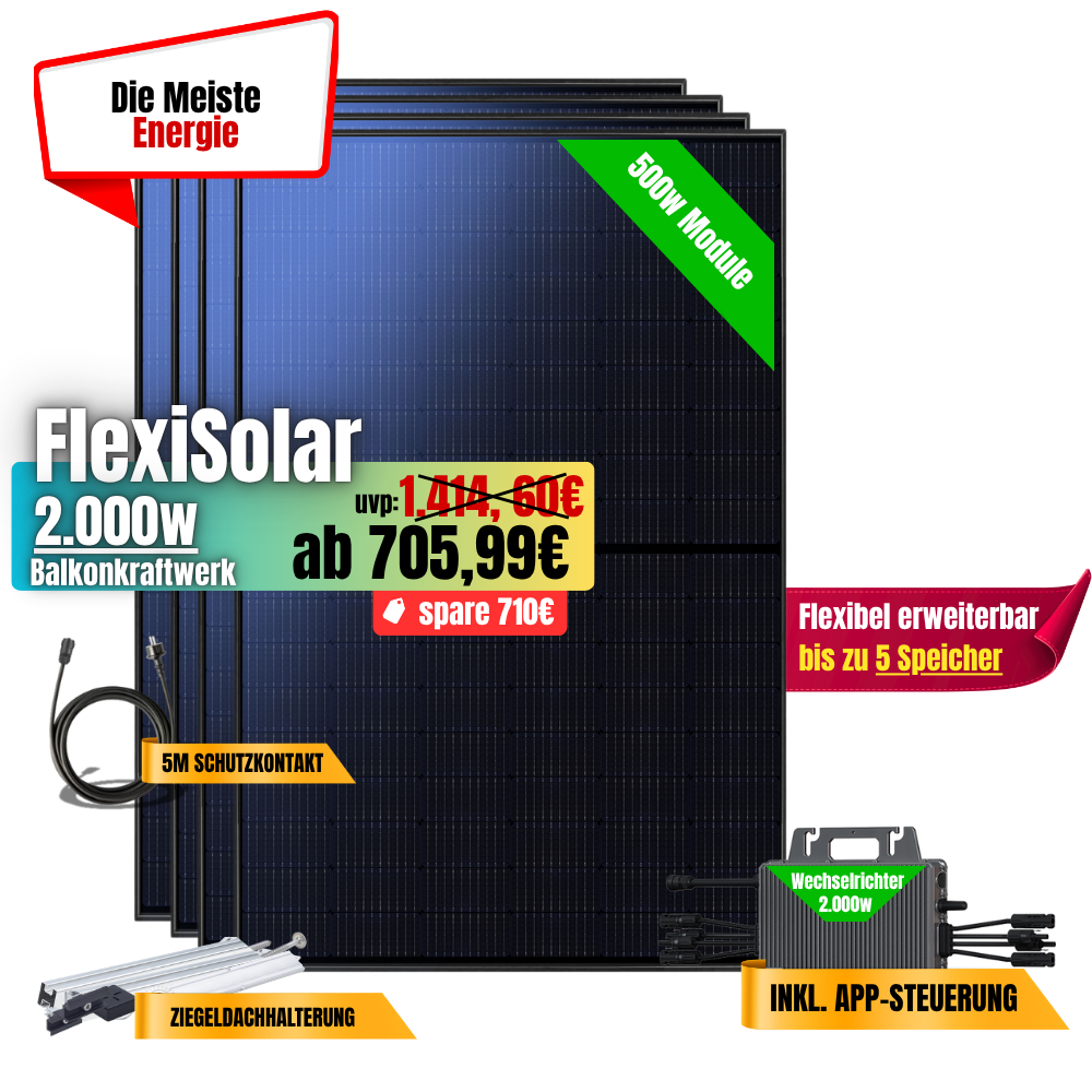 FlexiSolar 2000W