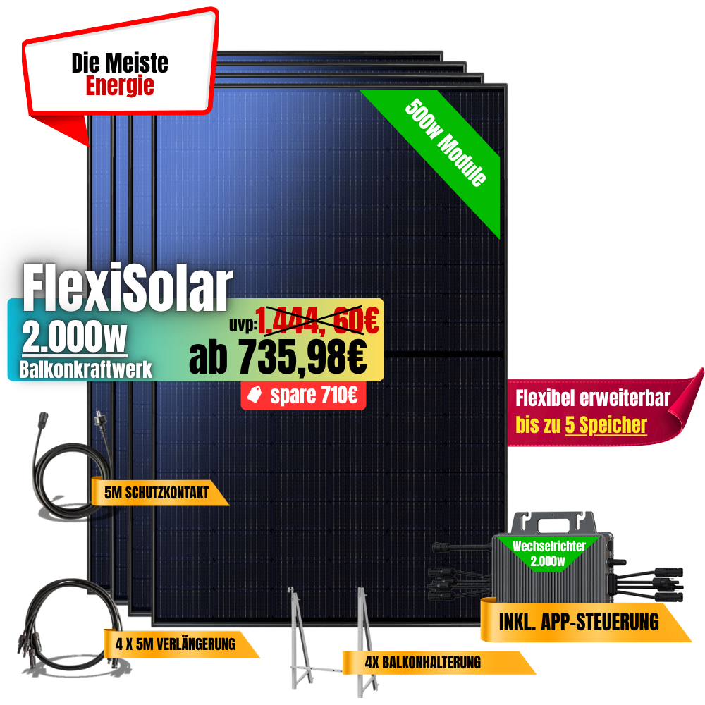 FlexiSolar 2000W
