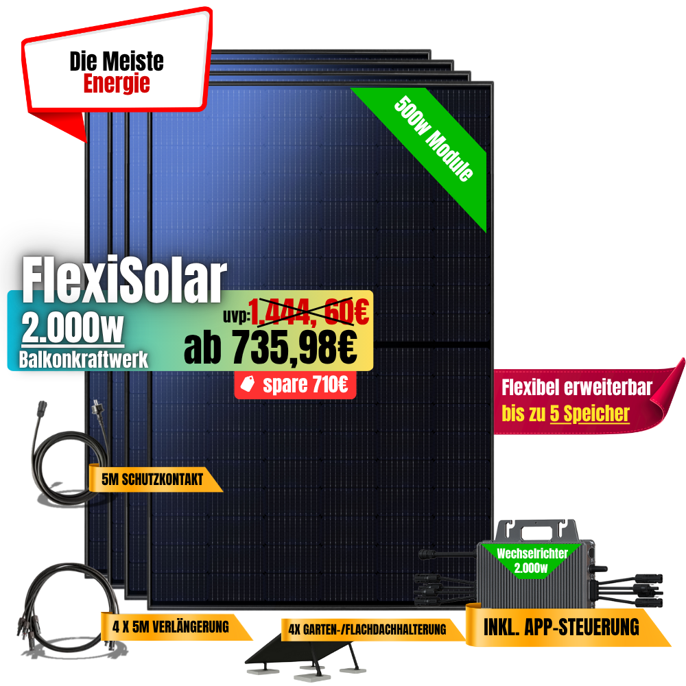 FlexiSolar 2000W