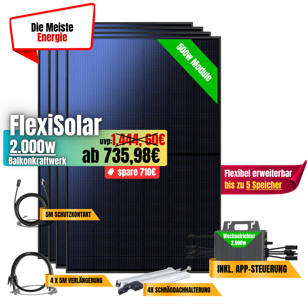 FlexiSolar 2000W
