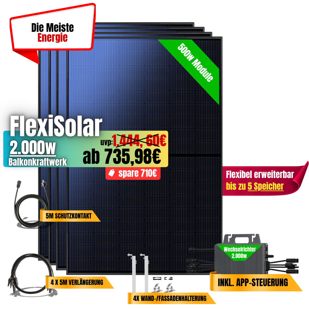 FlexiSolar 2000W
