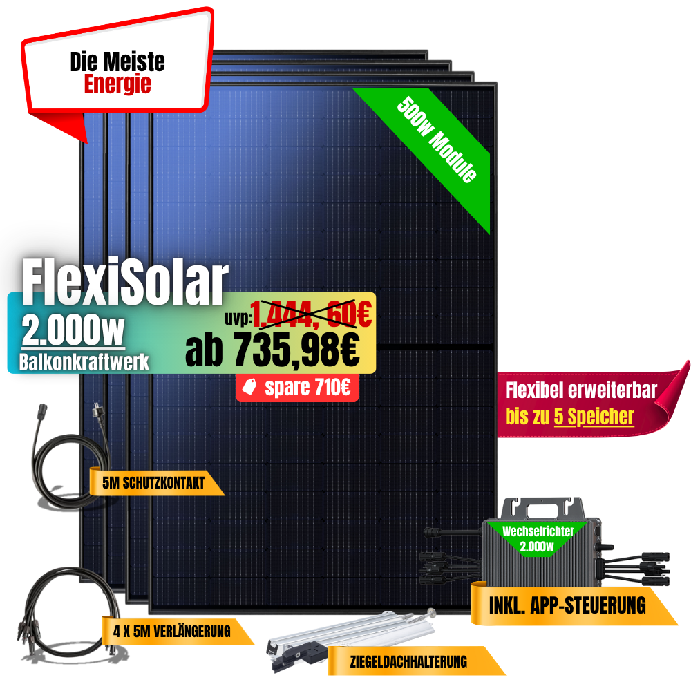 FlexiSolar 2000W