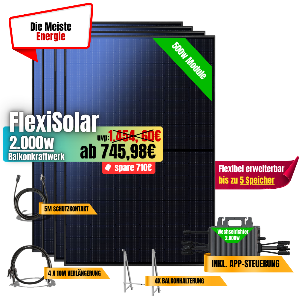FlexiSolar 2000W
