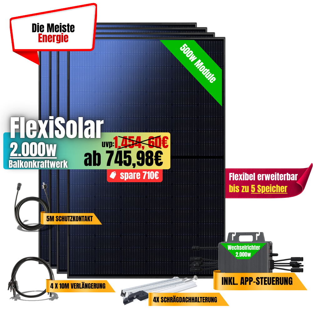 FlexiSolar 2000W