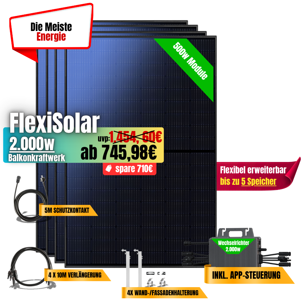FlexiSolar 2000W