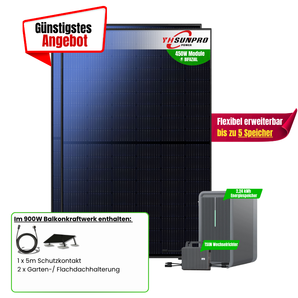 FlexiStart 900W + 2,24kWh Speicher