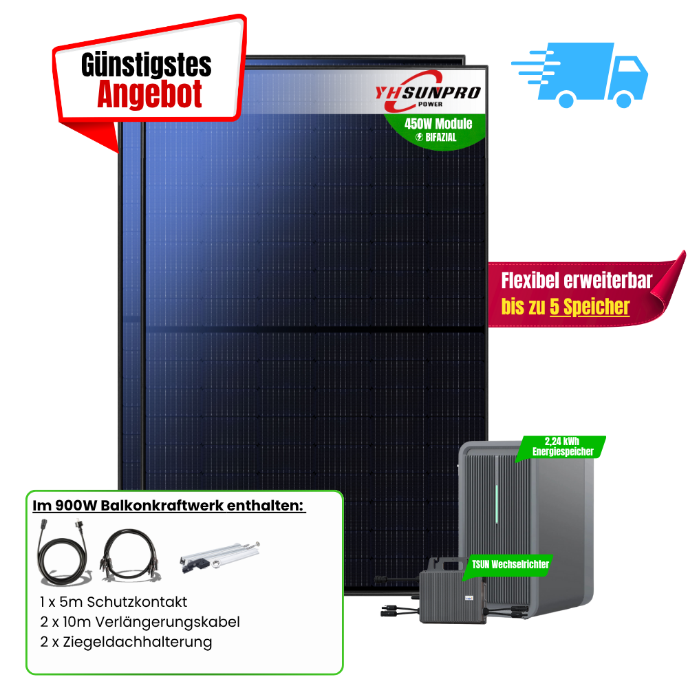 FlexiStart 900W + 2,24kWh Speicher