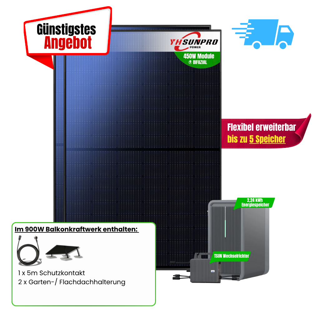 FlexiStart 900W + 2,24kWh Speicher