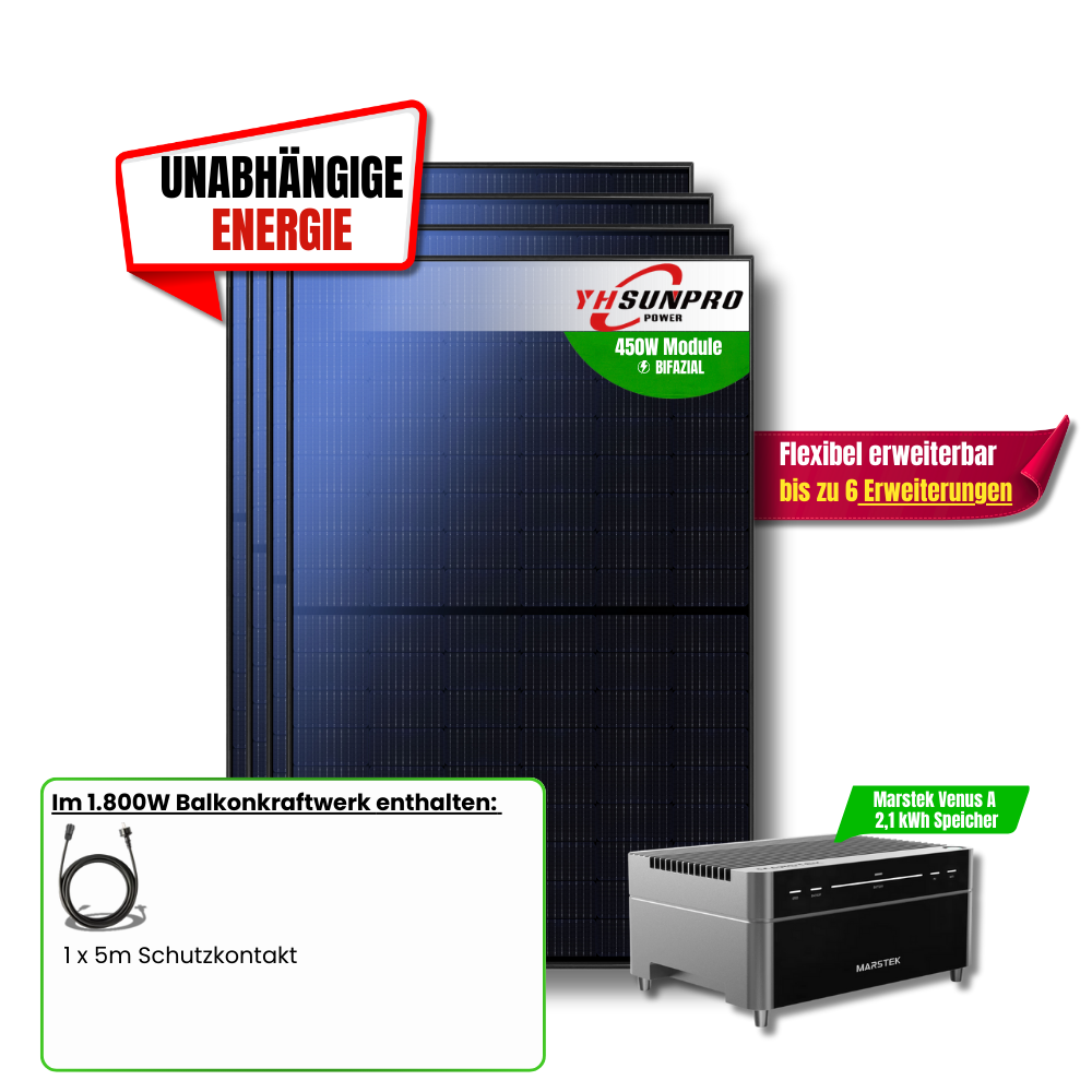 1800 Watt Marstek Venus A Balkonkraftwerk