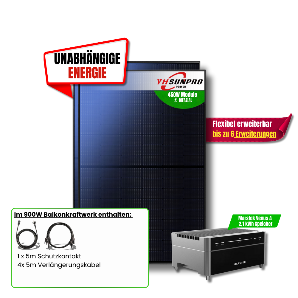900 Watt Marstek Venus A Balkonkraftwerk
