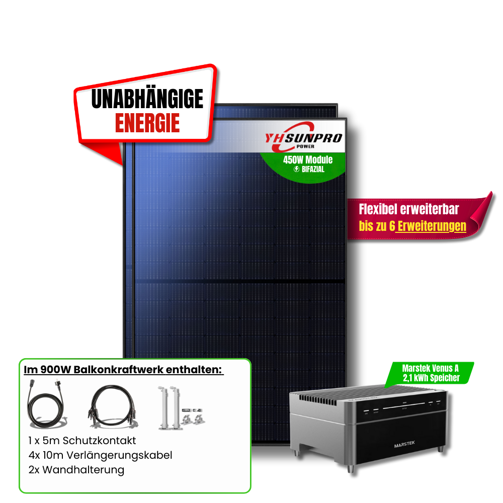 900 Watt Marstek Venus A Balkonkraftwerk