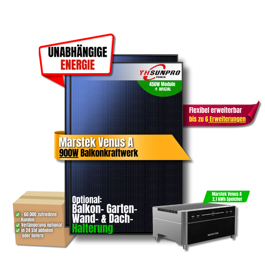900 Watt Marstek Venus A Balkonkraftwerk