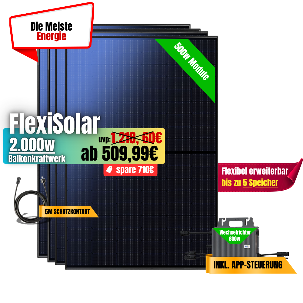 FlexiSolar 2000W