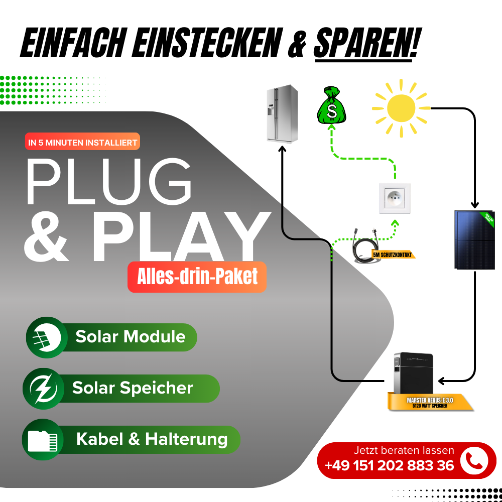 Marstek Venus E 3.0 5,12kWh AC-gekoppelter Energiespeicher