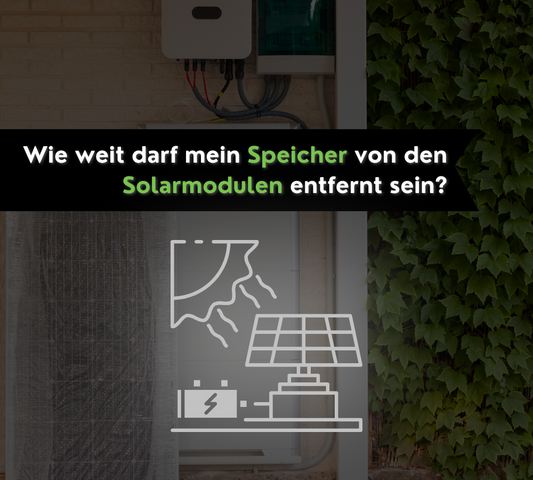 Wie weit darf der Wechselrichter von den Modulen entfernt sein?