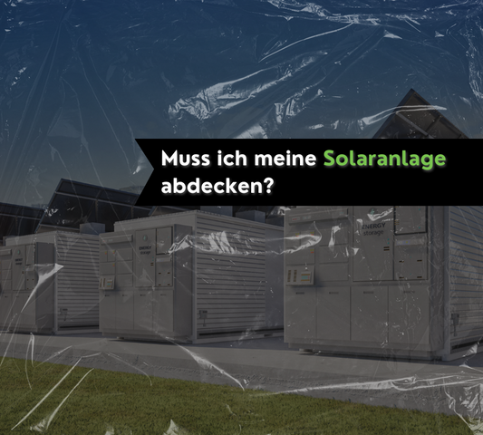 Muss ich meine Solaranlage abdecken?