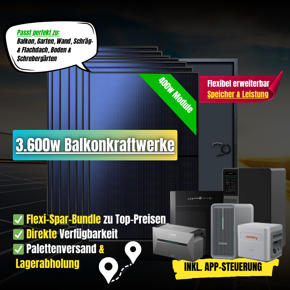 Balkonkraftwerk 3600 Watt