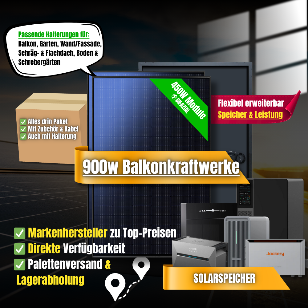Balkonkraftwerk 900 Watt