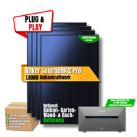 1800 W Balkonkraftwerk Anker SOLIX Solarbank 2 Pro