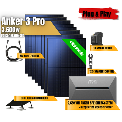 3600W Anker 3 Pro Balkonkraftwerk