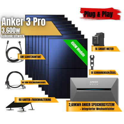 3600W Anker 3 Pro Balkonkraftwerk