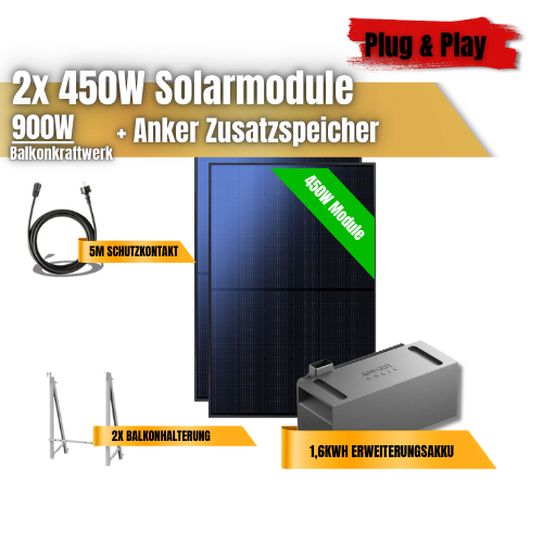 Anker Zusatzspeicher + 2x 450W Module