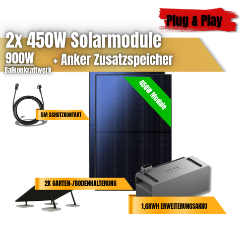 Anker Zusatzspeicher + 2x 450W Module
