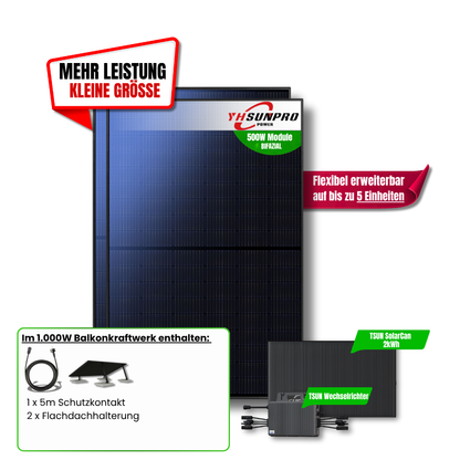 1.000 Watt SolarCan Balkonkraftwerk