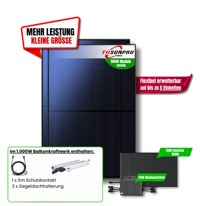 1.000 Watt SolarCan Balkonkraftwerk