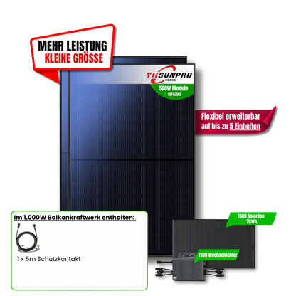 1.000 Watt SolarCan Balkonkraftwerk