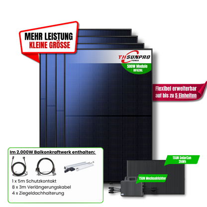 2.000 Watt SolarCan Balkonkraftwerk