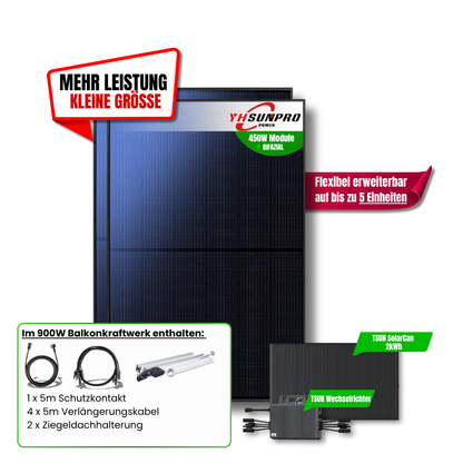 900 Watt SolarCan Balkonkraftwerk