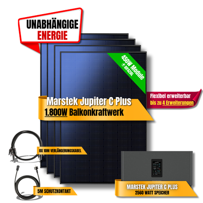 1800W Marstek Jupiter C Plus Balkonkraftwerk
