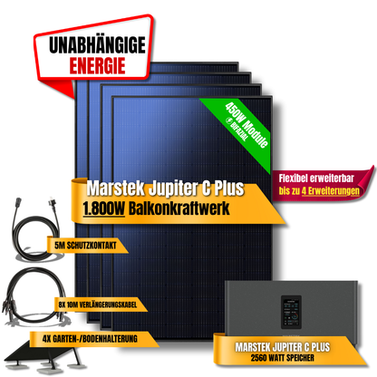 1800W Marstek Jupiter C Plus Balkonkraftwerk