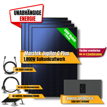 1800W Marstek Jupiter C Plus Balkonkraftwerk