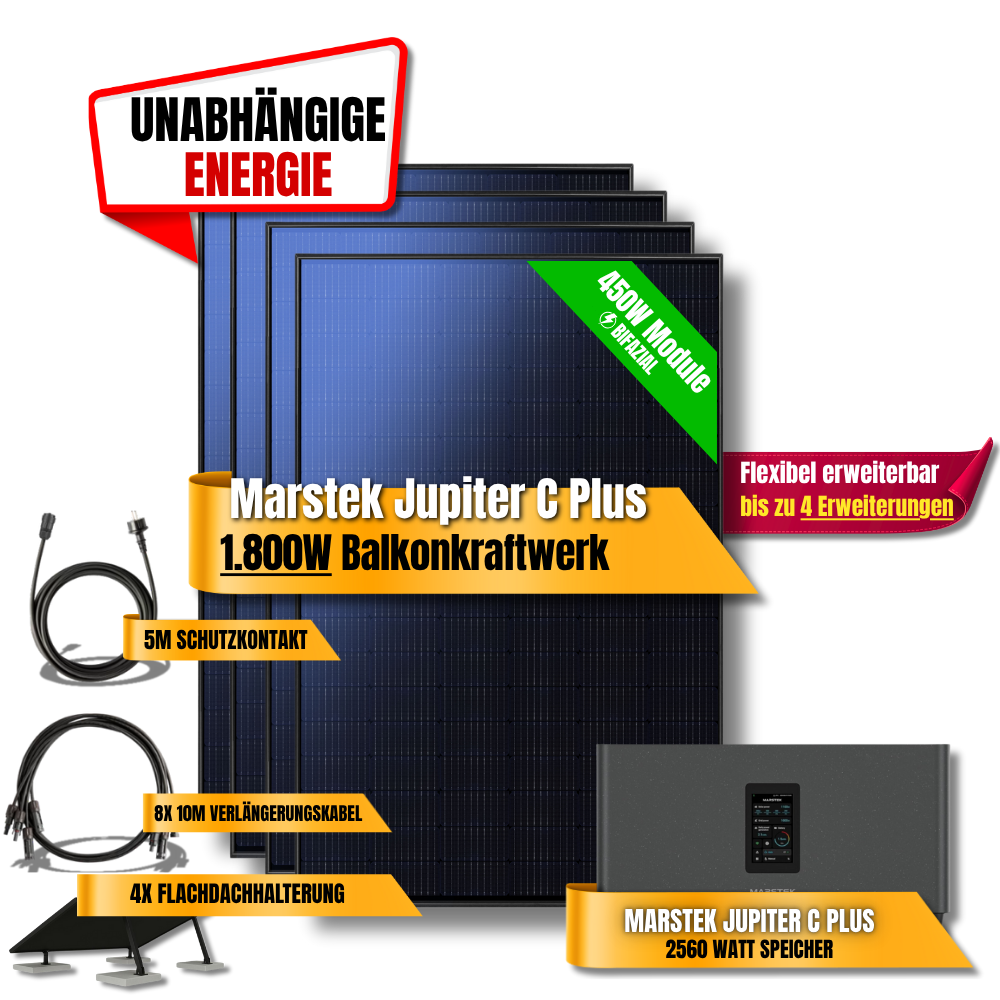 1800W Marstek Jupiter C Plus Balkonkraftwerk