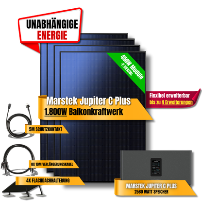 1800W Marstek Jupiter C Plus Balkonkraftwerk