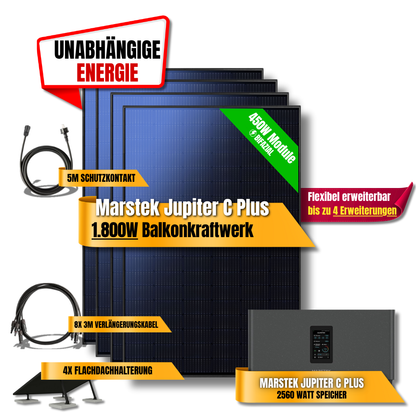 1800W Marstek Jupiter C Plus Balkonkraftwerk