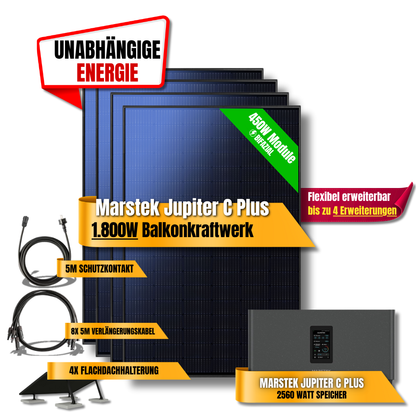 1800W Marstek Jupiter C Plus Balkonkraftwerk